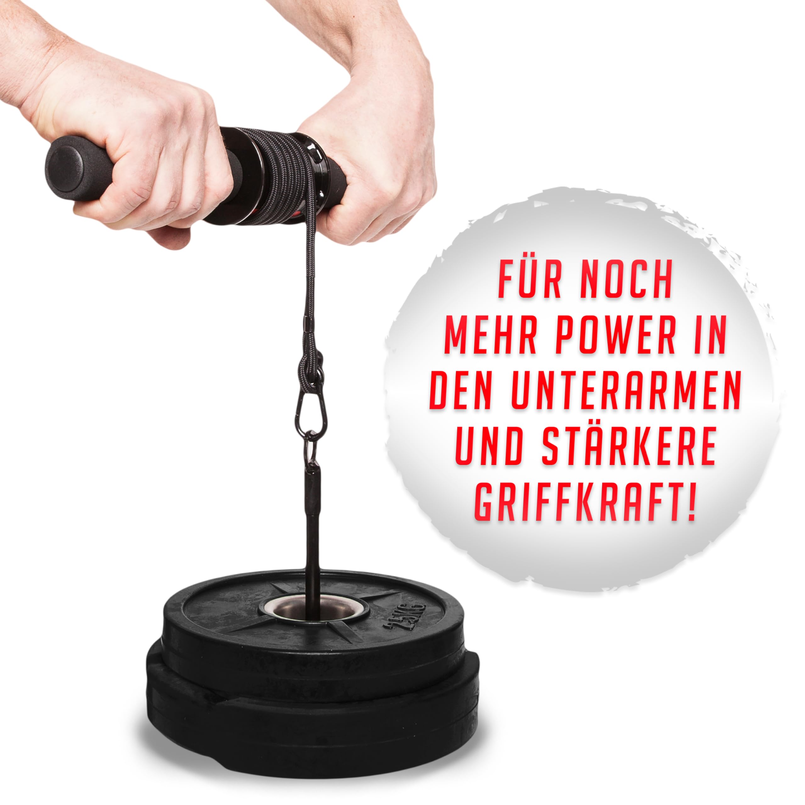 C.P. Sports Profi-Unterarmtrainer – effektives Unterarm Trainingsgerät belastbar bis 50 KG Fitness, Kraftsport & Bodybuilding I Handgelenk Trainer Unterarm Training